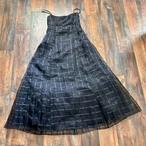 Blondie Nites Black Spaghetti strap Dress sz 13 Juniors